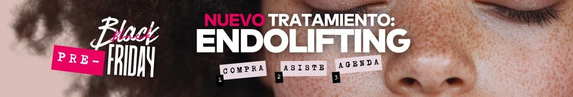Banner interno para informar el pre black friday en promoestetica
