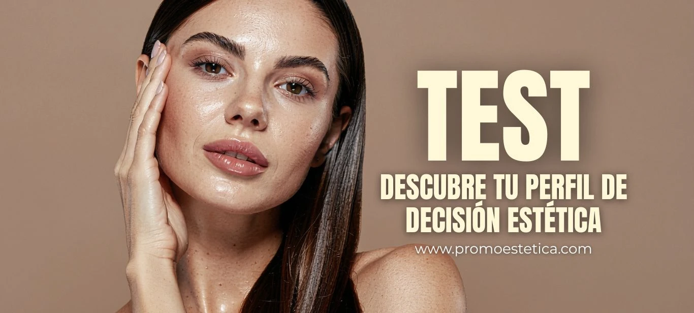 Banner grande de página principal para hacer el test de perfil de decisión estética en Promoestetica