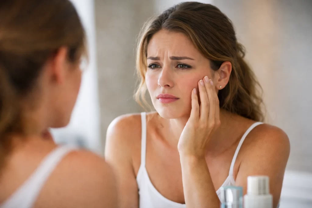 Imagen para el articulo de tener miedo a empezar en la medicina estética por paradigmas fuertes de cambios drásticos en el rostro.